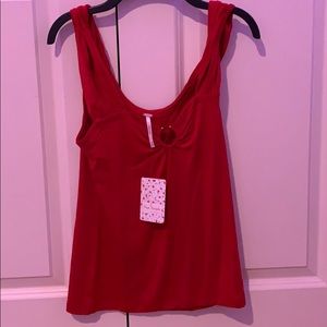Free People red tank top size small NEW